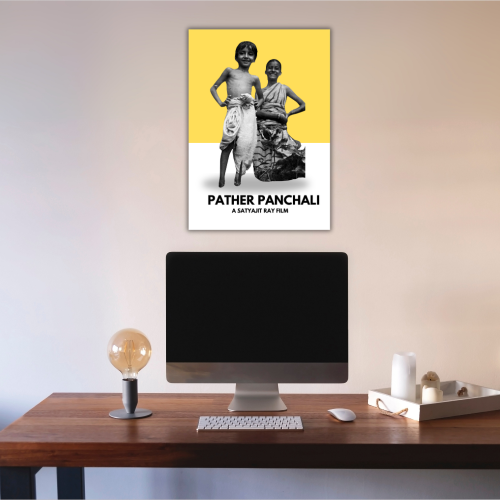 pather panchali wall painting, satyajit ray motivational posters, satyajit ray motivational poster design, satyajit ray motivational poster design, satyajit ray posters, satyajit ray poster design, satyajit ray movie posters, satyajit ray film posters for sale, satyajit ray movie poster collage, satyajit ray movie, Pather Panchali Poster Frame Satyajit Ray's Movies Artwork Canvas Painting Framed Posters Bollywood Movie Photo Frames For Wall Decor Bedroom Living Room Decoration Home Office Restraunt Cafe