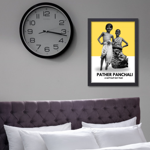 Pather Panchali Poster Frame Satyajit Ray's Movies Artwork Canvas Painting Framed Posters Bollywood Movie Photo Frames For Wall Decor Bedroom Living Room Decoration Home Office Restraunt Cafe, pather panchali poster, pather panchali poster hd, pather panchali movie poster, pather panchali original poster, pather panchali 1955 poster, pather panchali minimulist poster, pather panchali official poster, pather panchali original movie poster, pather panchali painting, pather panchali art, pather panchali wall