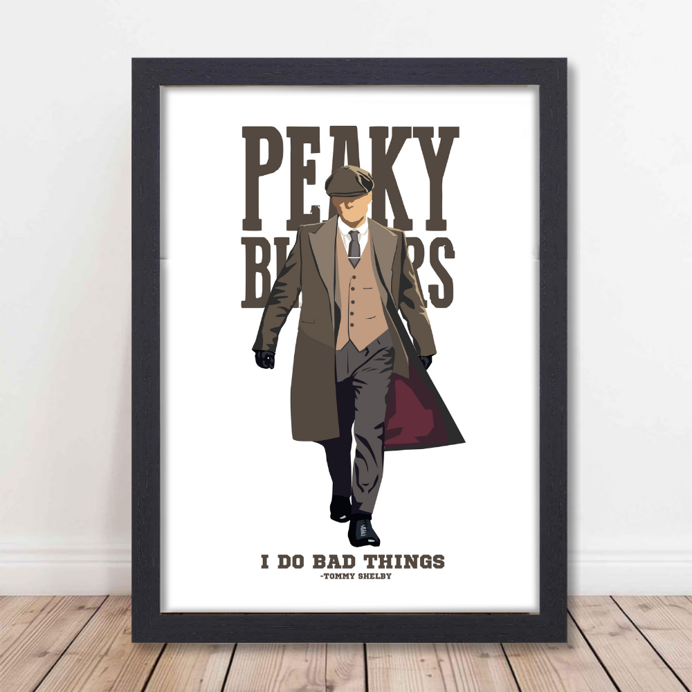 Peaky Blinders Movie Poster Frame Movies Series Framed Posters Hollywood Canvas Painting Artwork Photo Frames For Wall Decor Living Room Bedroom  Study Room Restraunt Cafe Office & Home Decoration