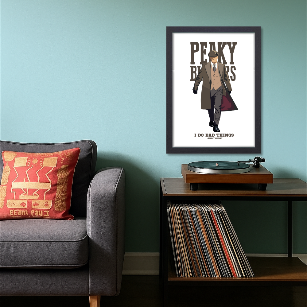 Peaky Blinders Movie Poster Frame Movies Series Framed Posters Hollywood Canvas Painting Artwork Photo Frames For Wall Decor Living Room Bedroom  Study Room Restraunt Cafe Office & Home Decoration