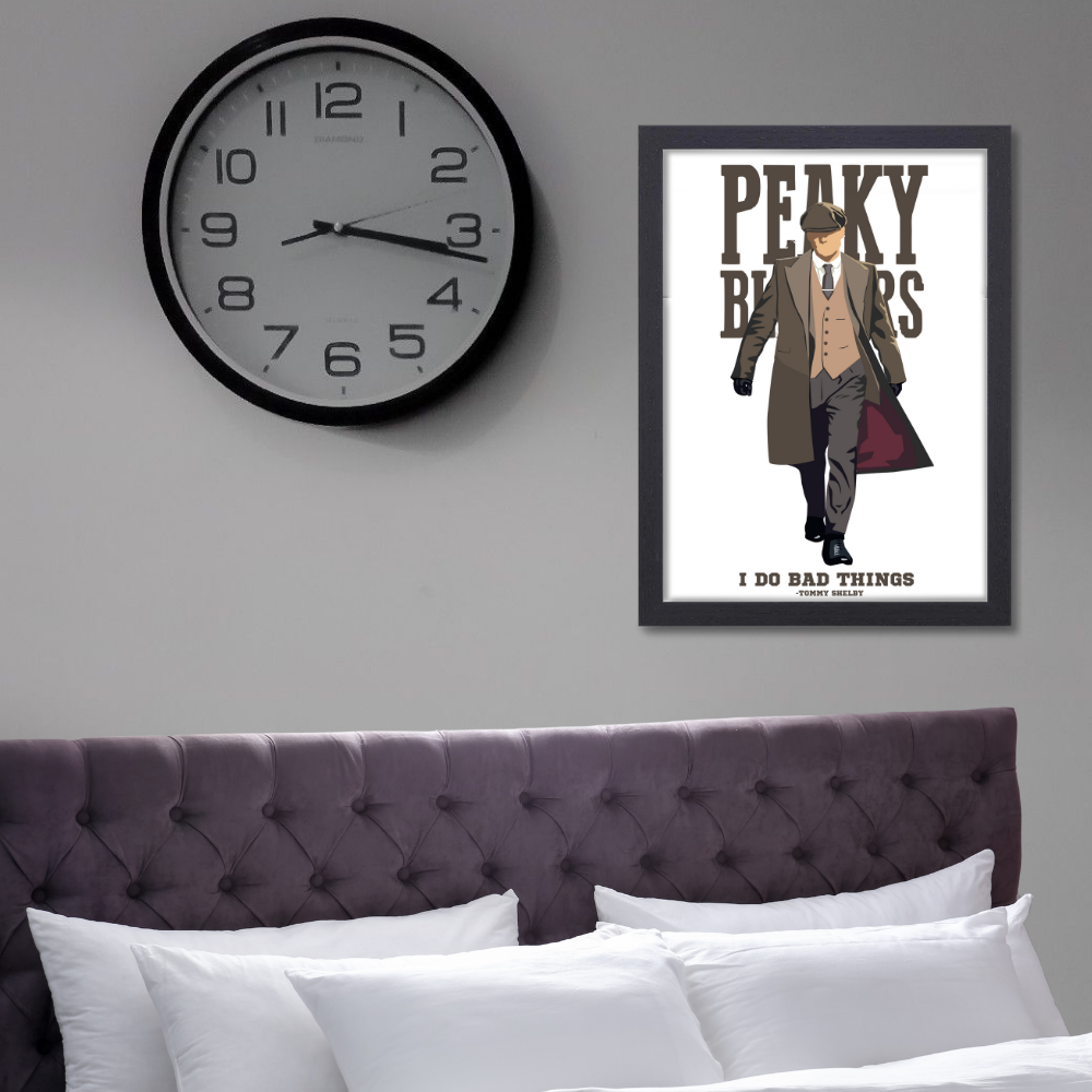 Peaky Blinders Movie Poster Frame Movies Series Framed Posters Hollywood Canvas Painting Artwork Photo Frames For Wall Decor Living Room Bedroom  Study Room Restraunt Cafe Office & Home Decoration