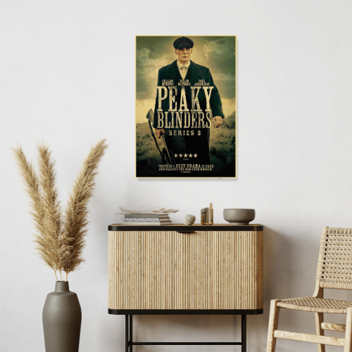Peaky Blinders Movie Poster Frame Movies Series Framed Posters Hollywood Film Art Canvas Painting Artwork Photo Frames For Wall Decor Living Room Bedroom  Study Room Restraunt Cafe Office & Home Decoration