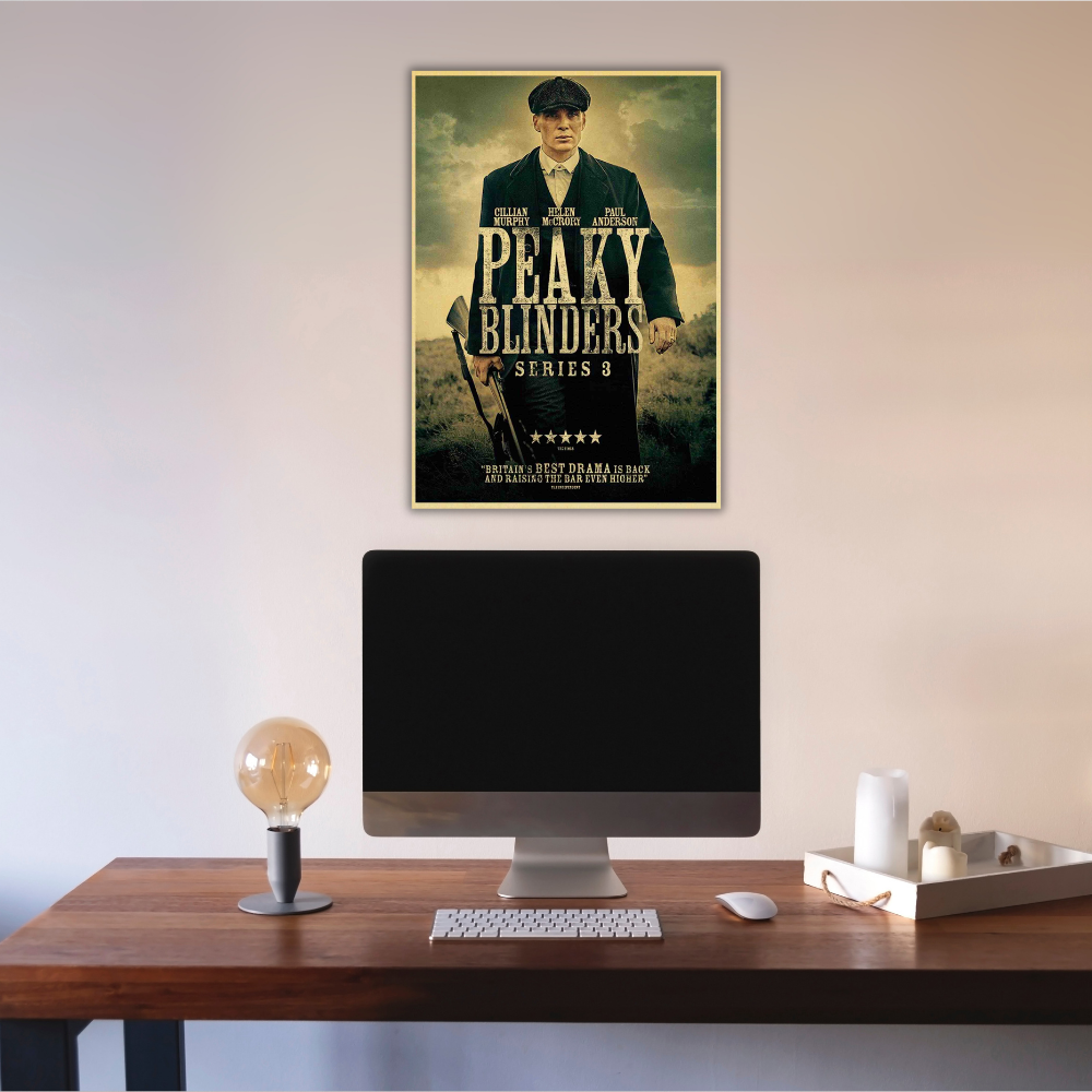 Peaky Blinders Movie Poster Frame Movies Series Framed Posters Hollywood Film Art Canvas Painting Artwork Photo Frames For Wall Decor Living Room Bedroom  Study Room Restraunt Cafe Office & Home Decoration