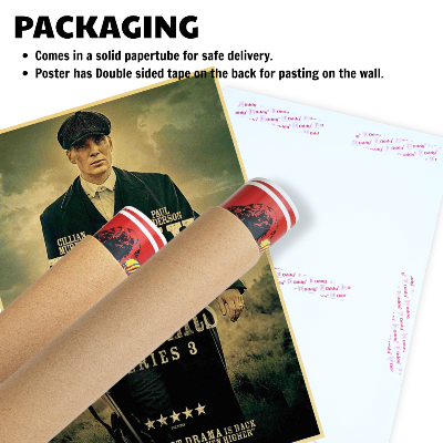 Peaky Blinders Movie Poster Frame Movies Series Framed Posters Hollywood Film Art Canvas Painting Artwork Photo Frames For Wall Decor Living Room Bedroom  Study Room Restraunt Cafe Office & Home Decoration