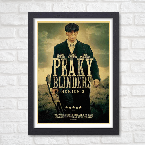 Peaky Blinders Movie Poster Frame Movies Series Framed Posters Hollywood Film Art Canvas Painting Artwork Photo Frames For Wall Decor Living Room Bedroom  Study Room Restraunt Cafe Office & Home Decoration