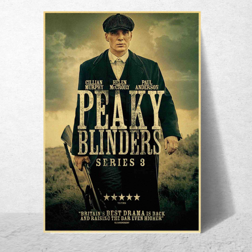 Peaky Blinders Movie Poster Frame Movies Series Framed Posters Hollywood Film Art Canvas Painting Artwork Photo Frames For Wall Decor Living Room Bedroom  Study Room Restraunt Cafe Office & Home Decoration