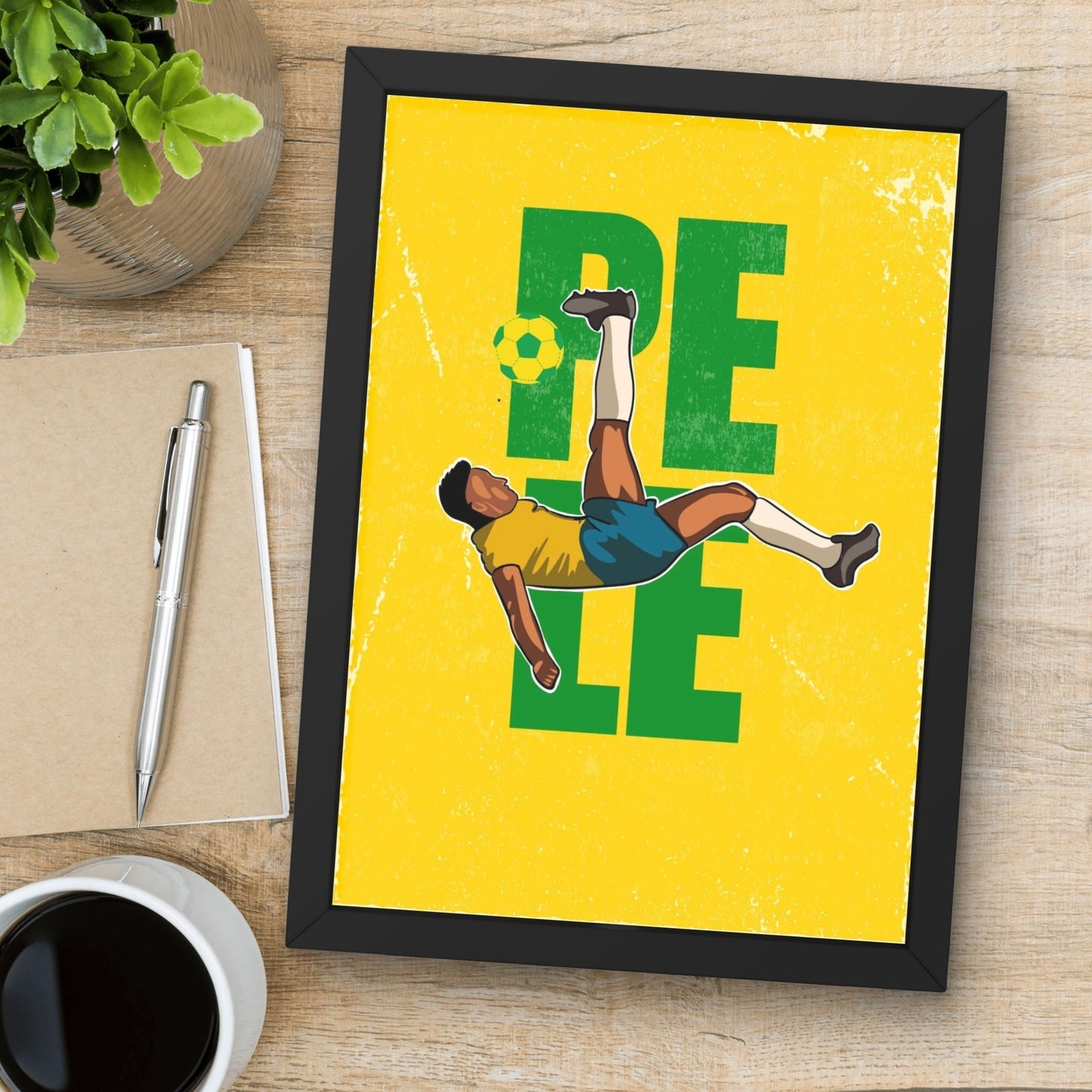 Pele Brazilain Football Player Art