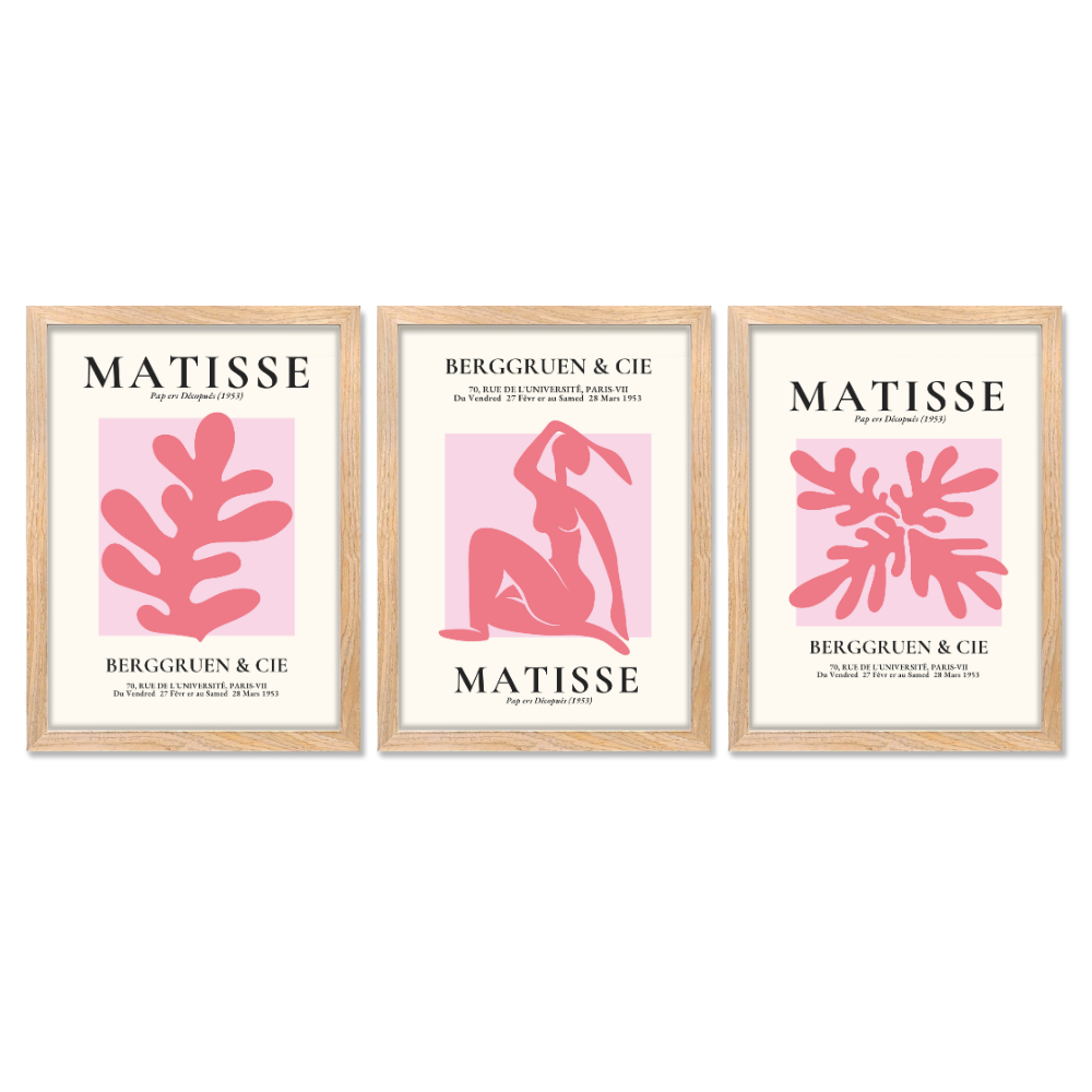 Set of 3 Henri Matisse Wall Art Paintings Frame 10x13 Inch for Home Decoration, Living Room, Bedroom, Kitchen, and Office Wall Decoration Classic Aesthetic, Henri Matisse Paintings frame Posters Wall art, Mattise Wall  art prints, Boho Wall Art home decor, classic art decor, artistic wall decor, interior decoration, ready to hang art, classic art decor, artistic wall decor, interior decoration, ready to hang art, Van Gogh art prints.