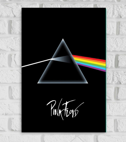 Pink Floyd Rock Band Rapper Singer-Songwriter Colorful Painting Pop Culture Music Artist  Hollywood Songs Matte Finish Beautiful Black Color Poster Frame

