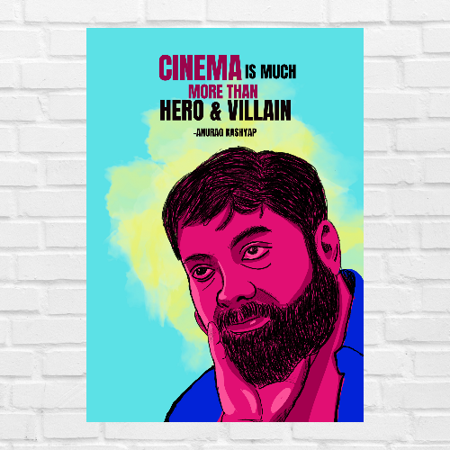 Anurag Kashyap Poster Frame Indian Filmmaker & Actor Quotes Framed Posters Canvas Paintings Artwork Photo Frames for Wall Decor Restraunt Cafe Bedroom Living Room Dining Hall Kitchen & Office walls Decoration, anurag kashyap poster, anurag kashyap movie poster, anurag kashyap posters, anurag kashyap pics, anurag kashyap photos, anurag kashyap painting posters, anurag kashyap poster design, anurag kashyap poster in hindi, anurag kashyap painting frame, Indian Filmmakers posters