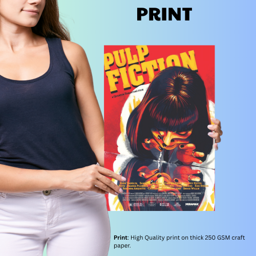 Pulp Fiction Movie Poster Frame Crime Thriller Film Framed Posters Hollywood Movies Artwork Canvas Painting Photo Frames for Wall Decor Home Decoration Living Room Bedroom Office Restraunt & Cafe, pulp fiction movie Poster, pulp fiction movie Poster high resolution, pulp fiction movie poster framed, pulp fiction movie poster 27x40, pulp fiction movie poster hd, pulp fiction movie poster font, pulp fiction movie poster 4k, pulp fiction movie poster for sale, pulp fiction poster, pulp fiction poster 4k