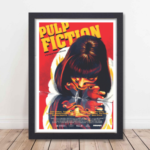 Pulp Fiction Movie Poster Frame Crime Thriller Film Framed Posters Hollywood Movies Artwork Canvas Painting Photo Frames for Wall Decor Home Decoration Living Room Bedroom Office Restraunt & Cafe, pulp fiction movie Poster, pulp fiction movie Poster high resolution, pulp fiction movie poster framed, pulp fiction movie poster 27x40, pulp fiction movie poster hd, pulp fiction movie poster font, pulp fiction movie poster 4k, pulp fiction movie poster for sale, pulp fiction poster, pulp fiction poster 4k
