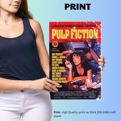 hollywood movie posters photos, hollywood movie posters store, hollywood movie poster background, hollywood movie poster, hollywood movie poster frames, hollywood movie poster all, hollywood movie poster photo, hollywood movie poster design, Pulp Fiction Movie Poster Frame Crime Thriller Film Framed Posters Hollywood Movies Art work Canvas Painting Photo Frames for Wall Decor Living Room Bedroom  Study Room Restraunt Cafe Office & Home Decoration, Pulp Fiction poster, Pulp Fiction poster hd