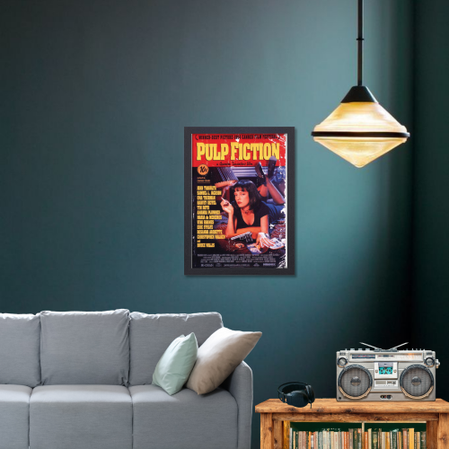 Pulp Fiction Movie Poster Frame Crime Thriller Film Framed Posters Hollywood Movies Art work Canvas Painting Photo Frames for Wall Decor Living Room Bedroom  Study Room Restraunt Cafe Office & Home Decoration, Pulp Fiction poster, Pulp Fiction poster hd, Pulp Fiction poster 4k, Pulp Fiction poster girl, Pulp Fiction poster download, Pulp Fiction poster framed, Pulp Fiction poster 4k download, Pulp Fiction poster original, Pulp Fiction poster font, Pulp Fiction poster guns, Pulp Fiction movie poster