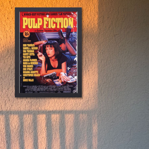 Pulp Fiction Movie Poster Frame Crime Thriller Film Framed Posters Hollywood Movies Art work Canvas Painting Photo Frames for Wall Decor Living Room Bedroom  Study Room Restraunt Cafe Office & Home Decoration, Pulp Fiction poster, Pulp Fiction poster hd, Pulp Fiction poster 4k, Pulp Fiction poster girl, Pulp Fiction poster download, Pulp Fiction poster framed, Pulp Fiction poster 4k download, Pulp Fiction poster original, Pulp Fiction poster font, Pulp Fiction poster guns, Pulp Fiction movie poster