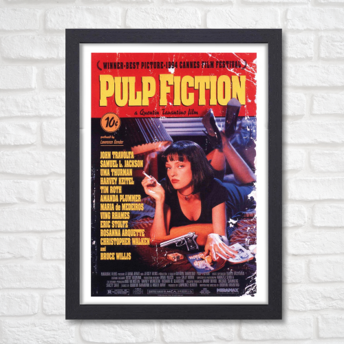 Pulp Fiction Movie Poster Frame Crime Thriller Film Framed Posters Hollywood Movies Art work Canvas Painting Photo Frames for Wall Decor Living Room Bedroom  Study Room Restraunt Cafe Office & Home Decoration, Pulp Fiction poster, Pulp Fiction poster hd, Pulp Fiction poster 4k, Pulp Fiction poster girl, Pulp Fiction poster download, Pulp Fiction poster framed, Pulp Fiction poster 4k download, Pulp Fiction poster original, Pulp Fiction poster font, Pulp Fiction poster guns, Pulp Fiction movie poster