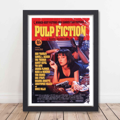 Pulp Fiction Movie Poster Frame Crime Thriller Film Framed Posters Hollywood Movies Art work Canvas Painting Photo Frames for Wall Decor Living Room Bedroom  Study Room Restraunt Cafe Office & Home Decoration, Pulp Fiction poster, Pulp Fiction poster hd, Pulp Fiction poster 4k, Pulp Fiction poster girl, Pulp Fiction poster download, Pulp Fiction poster framed, Pulp Fiction poster 4k download, Pulp Fiction poster original, Pulp Fiction poster font, Pulp Fiction poster guns, Pulp Fiction movie poster