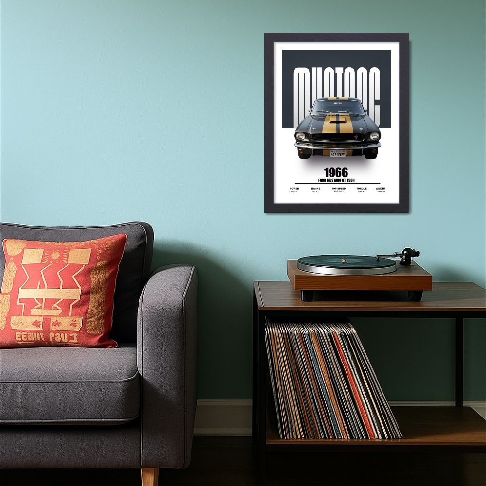 1970 Dodge Coronet Poster Frame, Framed Car Wall Art, Vintage Print for Garage, Man Cave, Office, or Home Decor Living Room, Sports, Study Room Bedroom Hostel Boys