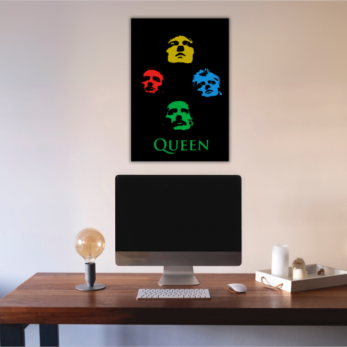 Queen Band Poster Frame Music Band Painting Framed Posters Singers Musicians Artwork Canvas Photo Frames for wall decor hotel restraunt cafe Restro bedroom livingroom dining hall & Office Walls Decorations, the weeknd poster black & white, singers posters design, posters for wall posters for room decor, posters for bedroom, posters for wall decor, posters for room,  queen rock band poster, queen rock band merch, queen rock band wallpaper, queen posters, queen music band songs, queen band famous songs