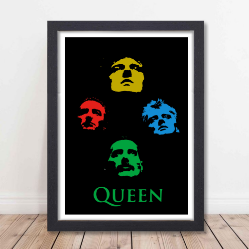 Queen Band Poster Frame Music Band Painting Framed Posters Singers Musicians Artwork Canvas Photo Frames for wall decor hotel restraunt cafe Restro bedroom livingroom dining hall & Office Walls Decorations, the weeknd poster black & white, singers posters design, posters for wall posters for room decor, posters for bedroom, posters for wall decor, posters for room,  queen rock band poster, queen rock band merch, queen rock band wallpaper, queen posters, queen music band songs, queen band famous songs