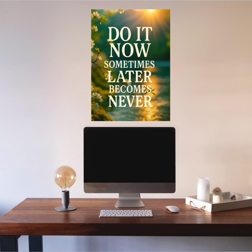 Motivational Quotes Poster Motivation Quote Paintings Posters Inspiring Lines Painting Stickers for Students & Study Room Library decoration Living room bedroom kitchen Dining hall & office wall decor (with framme or without frame)