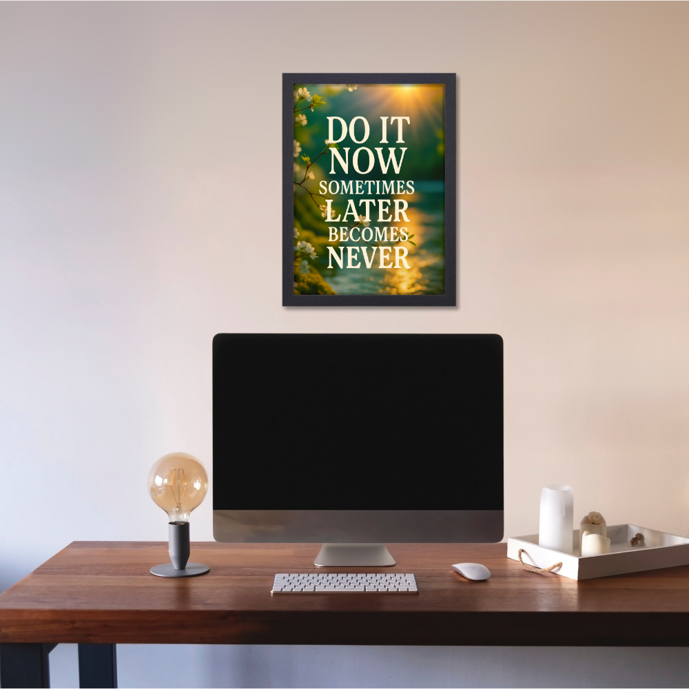 Motivational Quotes Poster Motivation Quote Paintings Posters Inspiring Lines Painting Stickers for Students & Study Room Library decoration Living room bedroom kitchen Dining hall & office wall decor (with framme or without frame)