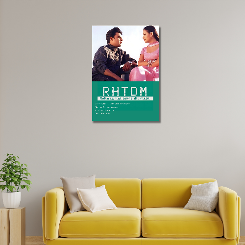 Rehna Hai Tere Dil Mein Movie Poster Frame Bollywood Movies Framed Posters Dialogues Artwork Canvas Paintings Photo Frames For Wall Decor Bedroom Living Room Decoration Home Office Restraunt Cafe, rehna hai tere dil mein poster, rehna hai tere dil mein poster hd, rehna hai tere dil mein movie poster, rehna hai tere dil mein pictures, rehna hai tere dil mein POSTER FRAMEs, rehna hai tere dil mein poster frame download, rhtdm movie poster, rhtdm poster, rhtdm poster hd