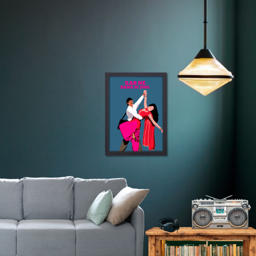Rab Ne Bana Di Jodi Shah Rukh Khan Frame Bollywood Movie Dialogues Quote Framed Posters Movie Artwork Canvas Paintings Photo Frames For Wall Decor Bedroom Living Room Decoration Home Office Restraunt Cafe, rab ne bana di jodi poster, rab ne bana di jodi poster hd, rab ne bana di jodi movie poster, rab ne bana di jodi movie poster hd, rab ne bana di jodi movie wall poster, rab ne bana di jodi movie wall poster hd, rab ne bana di jodi movie wall frames, rab ne bana di jodi movie wall frame design