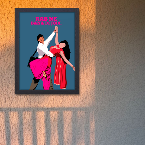 Rab Ne Bana Di Jodi Shah Rukh Khan Frame Bollywood Movie Dialogues Quote Framed Posters Movie Artwork Canvas Paintings Photo Frames For Wall Decor Bedroom Living Room Decoration Home Office Restraunt Cafe, rab ne bana di jodi poster, rab ne bana di jodi poster hd, rab ne bana di jodi movie poster, rab ne bana di jodi movie poster hd, rab ne bana di jodi movie wall poster, rab ne bana di jodi movie wall poster hd, rab ne bana di jodi movie wall frames, rab ne bana di jodi movie wall frame design