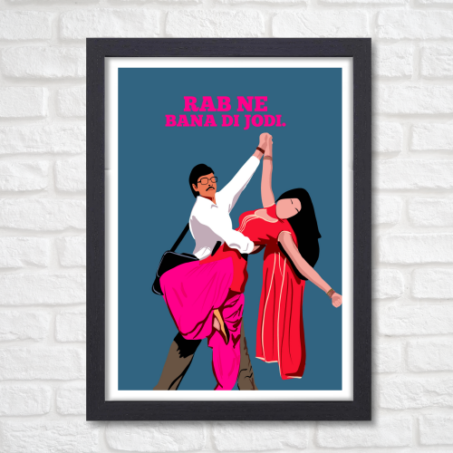 Rab Ne Bana Di Jodi Shah Rukh Khan Frame Bollywood Movie Dialogues Quote Framed Posters Movie Artwork Canvas Paintings Photo Frames For Wall Decor Bedroom Living Room Decoration Home Office Restraunt Cafe, rab ne bana di jodi poster, rab ne bana di jodi poster hd, rab ne bana di jodi movie poster, rab ne bana di jodi movie poster hd, rab ne bana di jodi movie wall poster, rab ne bana di jodi movie wall poster hd, rab ne bana di jodi movie wall frames, rab ne bana di jodi movie wall frame design