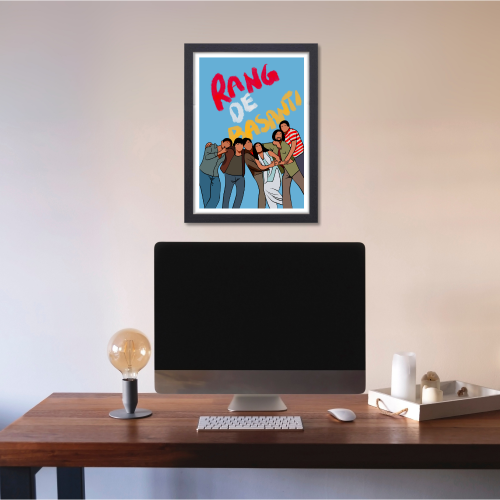 Rang De Basanti Movie Poster Frame Amir Khan Movies Framed Posters Bollywood Dialogues Artwork Canvas Paintigs Photo Frames For Wall Decor Restraunt cafe Bedroom Living Room Decoration Home Office, Rang de basanti poster, Rang de basanti movie poster hd, Rang de basanti poster hd, Rang de basanti minimulist poster, Rang de basanti wall poster, Rang de basanti wall poster hd, Rang de basanti wall poster cinema, Rang de basanti wall frames, Rang de basanti wall frame poster, Rang de basanti wall frame design