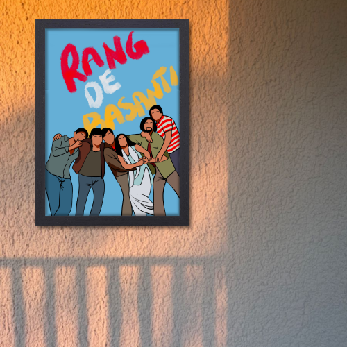 Rang De Basanti Movie Poster Frame Amir Khan Movies Framed Posters Bollywood Dialogues Artwork Canvas Paintigs Photo Frames For Wall Decor Restraunt cafe Bedroom Living Room Decoration Home Office, Rang de basanti poster, Rang de basanti movie poster hd, Rang de basanti poster hd, Rang de basanti minimulist poster, Rang de basanti wall poster, Rang de basanti wall poster hd, Rang de basanti wall poster cinema, Rang de basanti wall frames, Rang de basanti wall frame poster, Rang de basanti wall frame design