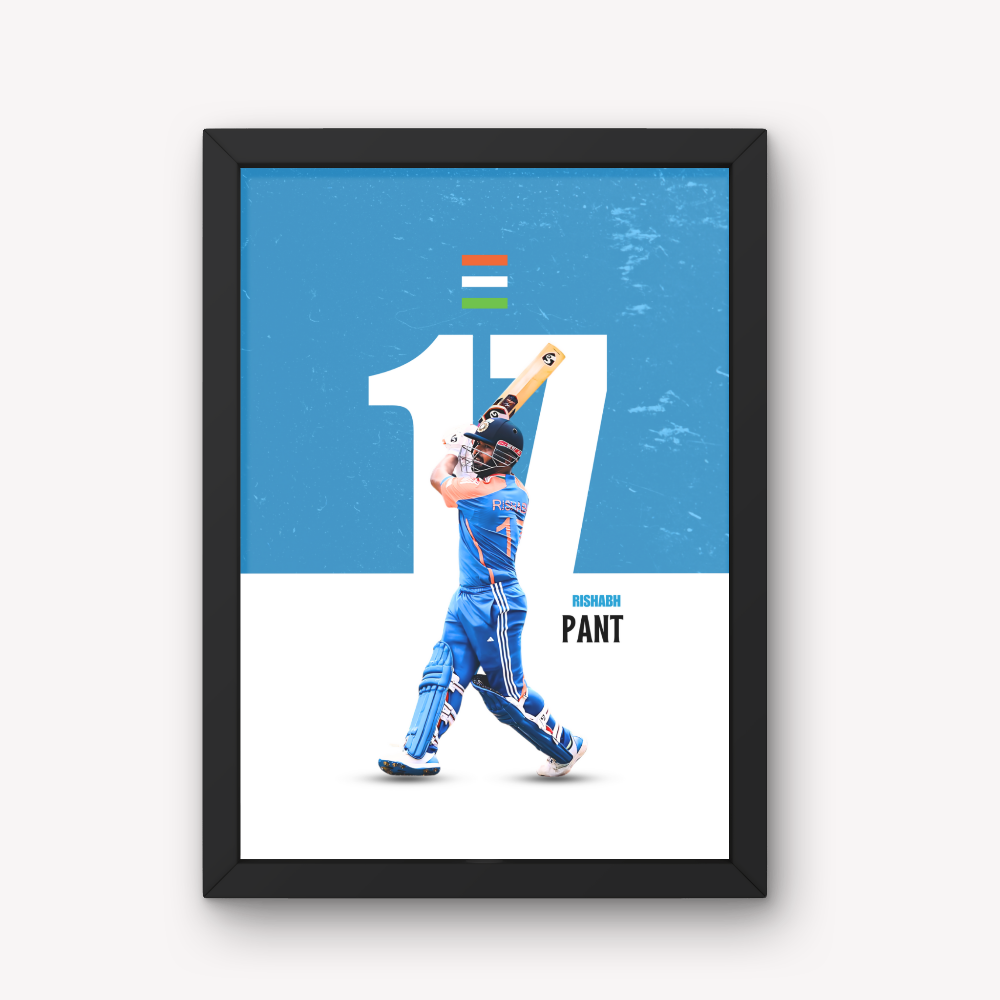 rishabh pant poster in team india jersey t20 world cup 2024