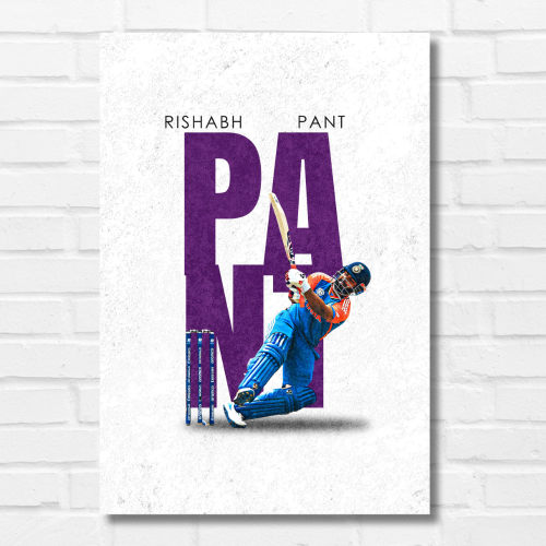 Cricketer Rishabh Pant Poster Cricket Players Motivational Poster, Player wall decor, room decoration home bedroom living room Paintings Hostel Boys Ideal For Cricket Fans Rishabh Pant Poster Cricket Poster for Kids Motivational Sports Poster Indian Cricketer Wall Art Framed Sports Poster Cricket Wall Decor Boys Room Wall Poster Team India Cricket Poster 