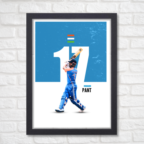 Cricketer Rishabh Pant Frame, Cricket Players Photo frame, Cricketers Framed Posters for wall decor, room decor, livingroom, Posters for Boys rooms, hostel Cricket fans (T20 World Cup 2024 Indian Player Rishabh Pant Rishabh Pant Photo frame, Rishabh Pant Poster, Jaspreet Bumrah Poster, Cricketer Frame, Cricketers Frame, Cricketers Posters for wall, Cricketers Photo frame for wall