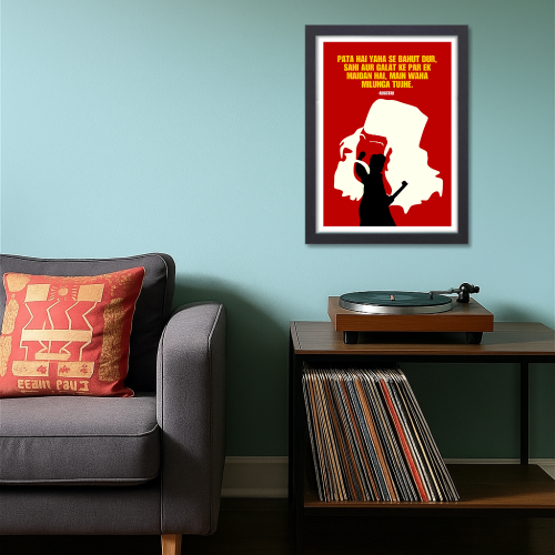 Rockstar Movie Frame Poster Ranbir Kapoor Bollywood Movies Quote Dialouges Framed Posters Artwork Canvas Painting Photo Frames For Wall Decor Bedroom Living Room Decoration Home Office Hostel, rockstar poster, rockstar poster, rockstar movie poster, rockstar movie poster hd, rockstar movie posters, rockstar movie poster hd songs, rockstar movie photo frame, rockstar movie wall art, rockstar movie wall decor, ranbir kapoor movies poster, ranbir kapoor all movies poster, bollywood movies poster