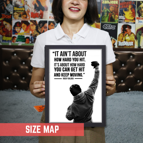 Rocky Balboa Movie Poster Frame Movies Motivational Quotes Framed Posters Hollywood Inspirational Movies Artwork Canvas Painting Photo Frames For Wall Decor Living Room Bedroom  Study Room Restraunt Cafe Office & Home Decoration, Rocky Balboa movie poster, Rocky Balboa movie poster 1976, Rocky Balboa original movie poster, original Rocky Balboa movie poster 1976, Rocky Balboa poster hd, Rocky Balboa wall poster, Rocky Balboa photo frame, Rocky Balboa poster download, Rocky Balboa movie poster framed