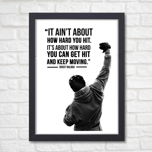 Rocky Balboa Movie Poster Frame Movies Motivational Quotes Framed Posters Hollywood Inspirational Movies Artwork Canvas Painting Photo Frames For Wall Decor Living Room Bedroom  Study Room Restraunt Cafe Office & Home Decoration, Rocky Balboa movie poster, Rocky Balboa movie poster 1976, Rocky Balboa original movie poster, original Rocky Balboa movie poster 1976, Rocky Balboa poster hd, Rocky Balboa wall poster, Rocky Balboa photo frame, Rocky Balboa poster download, Rocky Balboa movie poster framed