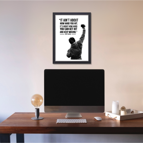 Rocky Balboa Movie Poster Frame Movies Motivational Quotes Framed Posters Hollywood Inspirational Movies Artwork Canvas Painting Photo Frames For Wall Decor Living Room Bedroom  Study Room Restraunt Cafe Office & Home Decoration, Rocky Balboa movie poster, Rocky Balboa movie poster 1976, Rocky Balboa original movie poster, original Rocky Balboa movie poster 1976, Rocky Balboa poster hd, Rocky Balboa wall poster, Rocky Balboa photo frame, Rocky Balboa poster download, Rocky Balboa movie poster framed