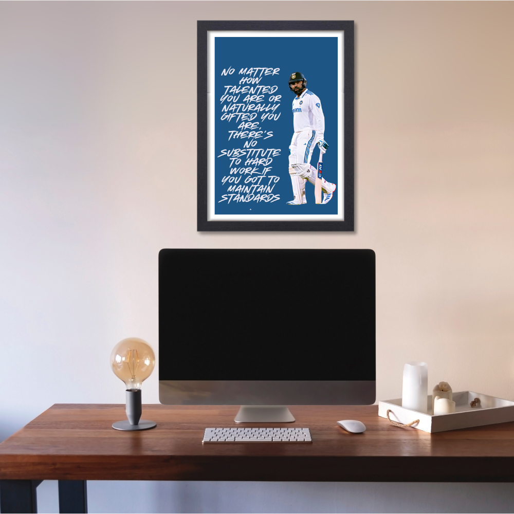 Cricketer Rohit Sharma Poster Cricket Players Motivational Poster, Players Photo posters For wall decor, room decoration home bedroom living room Paintings Hostel