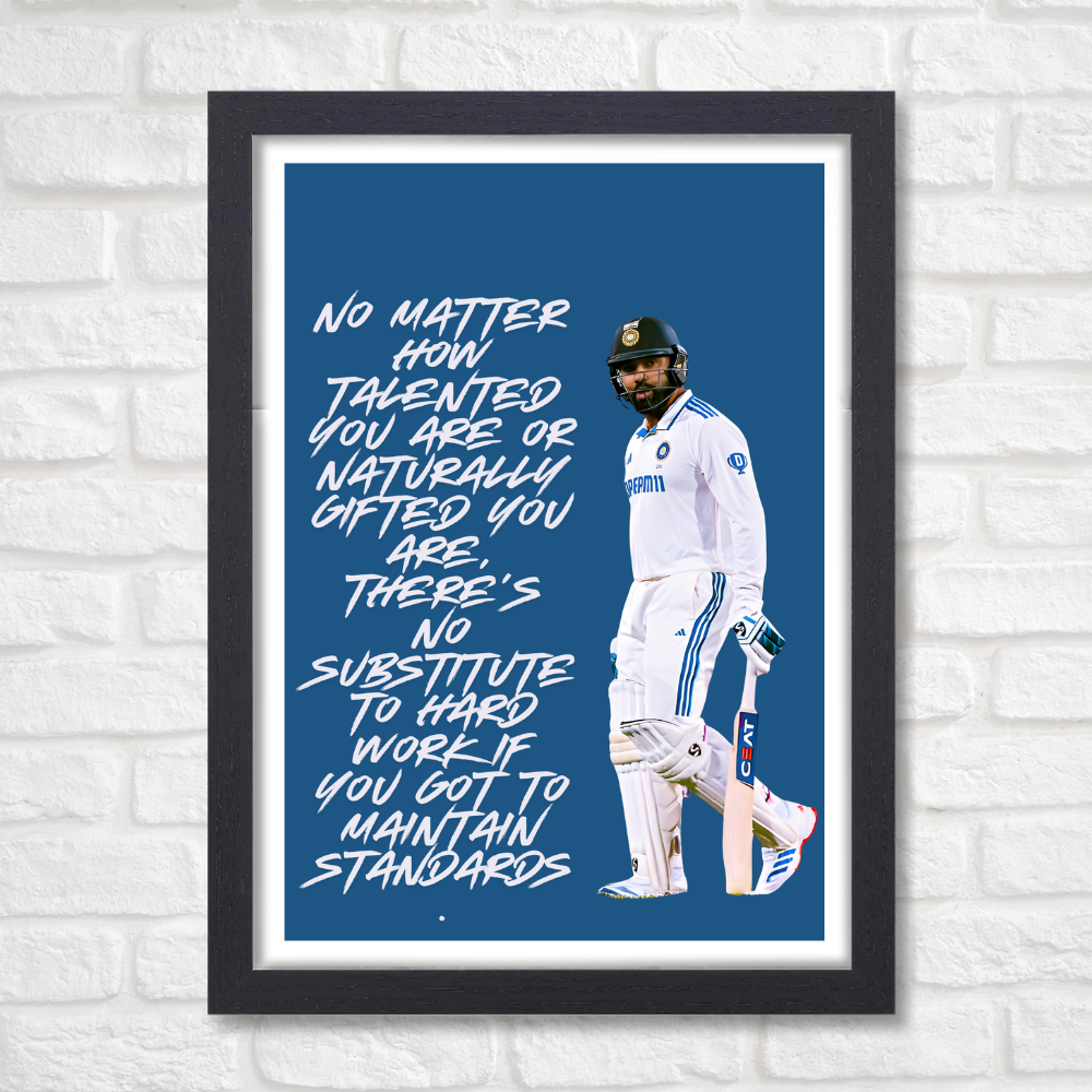 Cricketer Rohit Sharma Poster Cricket Players Motivational Poster, Players Photo posters For wall decor, room decoration home bedroom living room Paintings Hostel
