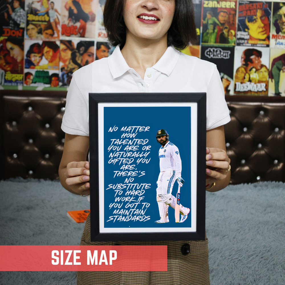 Cricketer Rohit Sharma Poster Cricket Players Motivational Poster, Players Photo posters For wall decor, room decoration home bedroom living room Paintings Hostel