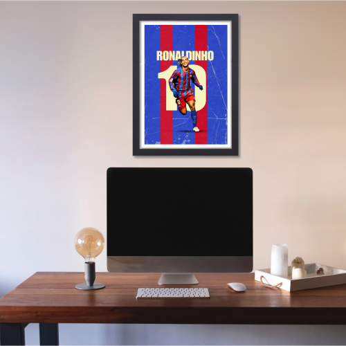 Ronaldinho Gaucho Poster Frame Football Player Framed Posters World Cup Sports soccer Players Artwork Canvas Painting with Photo Frames for wall decor for Livingroom restraunt cafe Boys room bedroom turf Home & Office Decoration, ronaldinho poster, ronaldinho  wall poster, ronaldinho signed poster, ronaldinho football poster, ronaldinho poster barcelona, ronaldinho poster brazil, ronaldinho etsy, ronaldinho poster ac milan, ronaldinho poster framed, ronaldinho poster 2006, ronaldinho poster amazon