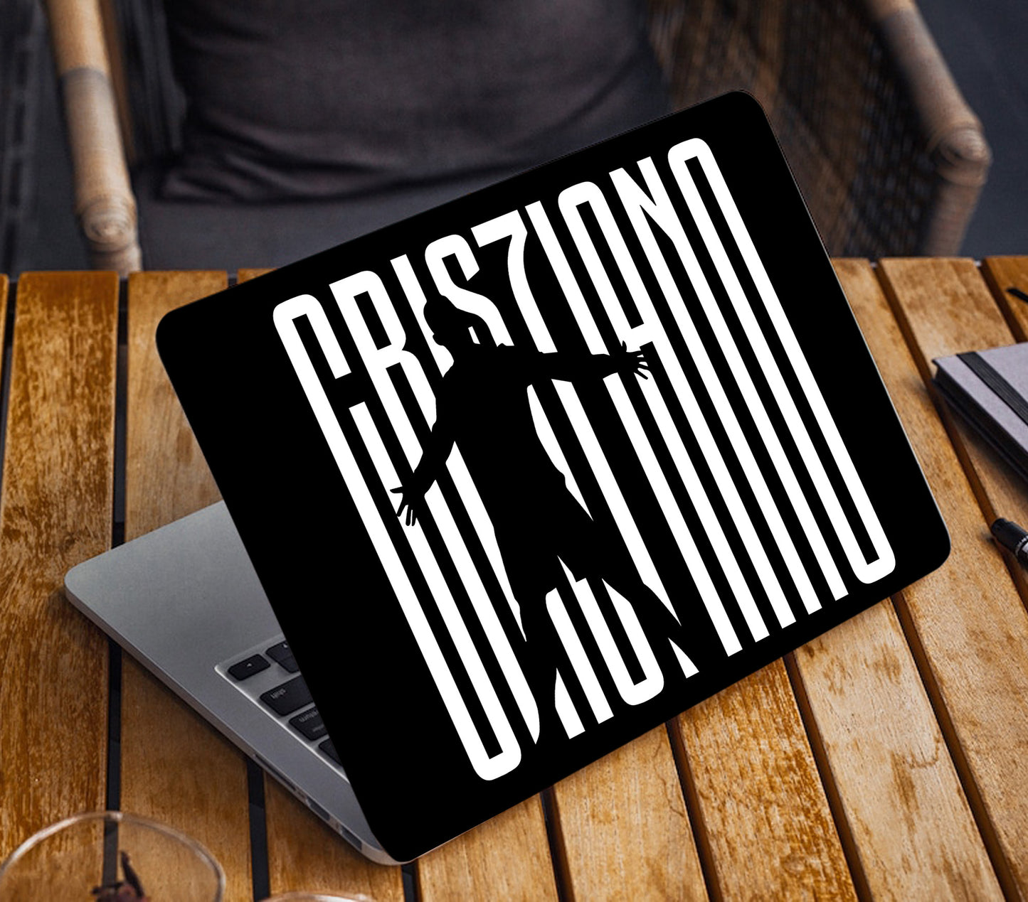 Cristiano Ronaldo Laptop Skin Vinyl, No Bubble, Multicolor 11.6"- 15.6" inch Laptop