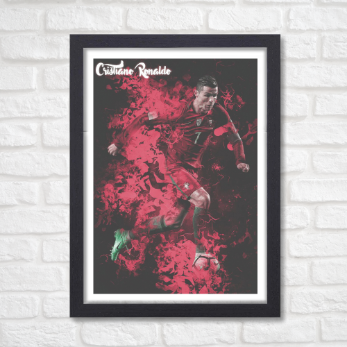 Cristiano Ronaldo Poster Frame Portuguese Footballer Framed Posters World Cup Sports soccer Players Artwork Canvas Painting with Photo Frames for wall decor for Livingroom restraunt cafe Boys room bedroom turf Home & Office Decoration, Cristiano Ronaldo poster, Cristiano Ronaldo poster 4k, Cristiano Ronaldo poster for room, Cristiano Ronaldo poster with quote, Cristiano Ronaldo poster near me, Cristiano Ronaldo poster amazon, Cristiano Ronaldo poster real madrid, Cristiano Ronaldo poster 24x36