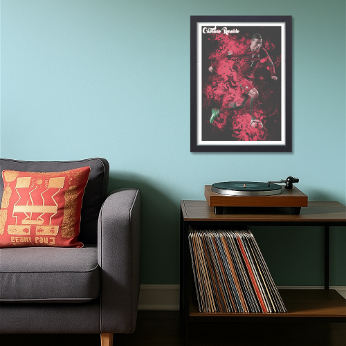 Cristiano Ronaldo Poster Frame Portuguese Footballer Framed Posters World Cup Sports soccer Players Artwork Canvas Painting with Photo Frames for wall decor for Livingroom restraunt cafe Boys room bedroom turf Home & Office Decoration, Cristiano Ronaldo poster, Cristiano Ronaldo poster 4k, Cristiano Ronaldo poster for room, Cristiano Ronaldo poster with quote, Cristiano Ronaldo poster near me, Cristiano Ronaldo poster amazon, Cristiano Ronaldo poster real madrid, Cristiano Ronaldo poster 24x36
