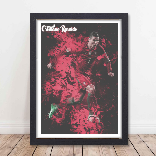 Cristiano Ronaldo Poster Frame Portuguese Footballer Framed Posters World Cup Sports soccer Players Artwork Canvas Painting with Photo Frames for wall decor for Livingroom restraunt cafe Boys room bedroom turf Home & Office Decoration, Cristiano Ronaldo poster, Cristiano Ronaldo poster 4k, Cristiano Ronaldo poster for room, Cristiano Ronaldo poster with quote, Cristiano Ronaldo poster near me, Cristiano Ronaldo poster amazon, Cristiano Ronaldo poster real madrid, Cristiano Ronaldo poster 24x36