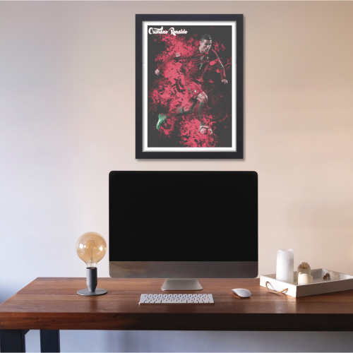 Cristiano Ronaldo Poster Frame Portuguese Footballer Framed Posters World Cup Sports soccer Players Artwork Canvas Painting with Photo Frames for wall decor for Livingroom restraunt cafe Boys room bedroom turf Home & Office Decoration, Cristiano Ronaldo poster, Cristiano Ronaldo poster 4k, Cristiano Ronaldo poster for room, Cristiano Ronaldo poster with quote, Cristiano Ronaldo poster near me, Cristiano Ronaldo poster amazon, Cristiano Ronaldo poster real madrid, Cristiano Ronaldo poster 24x36