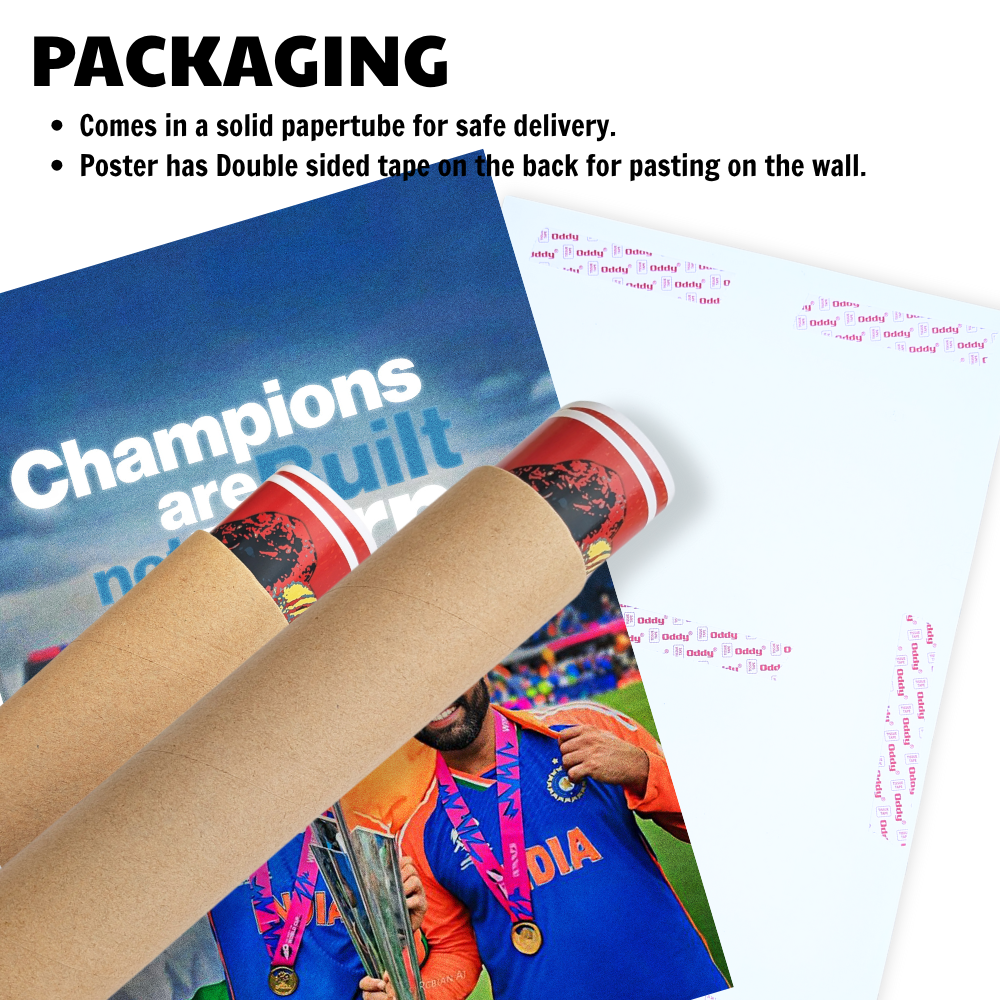 Cricketer Rohit Sharma Virat kohli Poster Cricket Players Motivational Poster, Players Photo posters For wall decor, room decoration home bedroom living room Hostel Photos Frame | Frames | Framed Photo