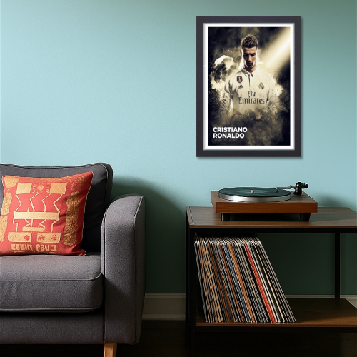 Cristiano Ronaldo Poster Frame Portuguese Footballer Framed Posters World Cup Sports soccer Players Artwork Canvas Painting with Photo Frames for wall decor for Livingroom restraunt cafe Boys room bedroom turf Home & Office Decoration, Cristiano Ronaldo poster, Cristiano Ronaldo poster 4k, Cristiano Ronaldo poster for room, Cristiano Ronaldo poster with quote, Cristiano Ronaldo poster near me, Cristiano Ronaldo poster amazon, Cristiano Ronaldo poster real madrid, Cristiano Ronaldo poster 24x36